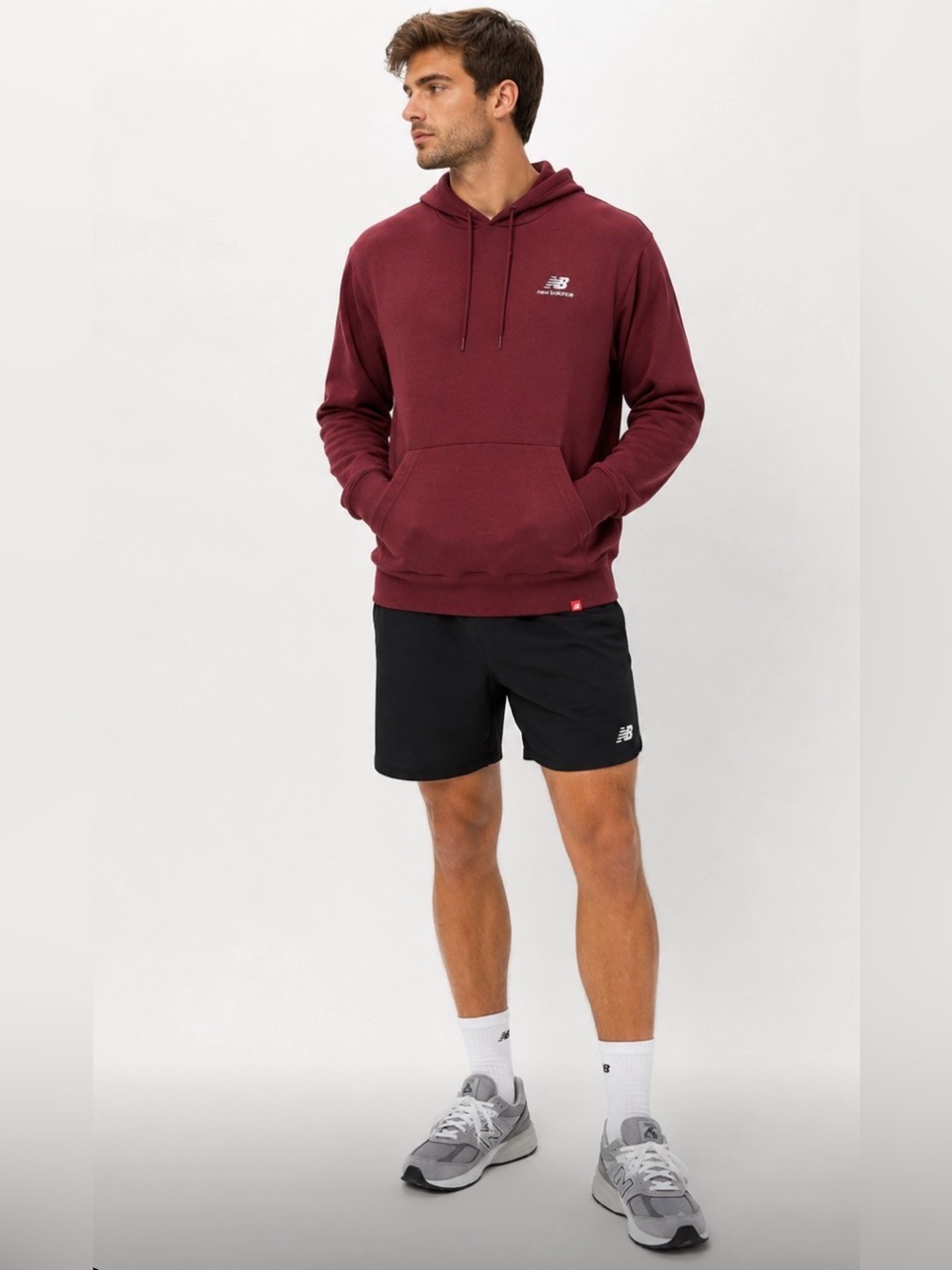 🆕 New Balance Red Sweatshirt Classic Pullover Design